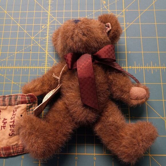  Boyds Sisters Are The Beary Best Bear blanket And Ribbon Cottagecore - Picture 1 of 6
